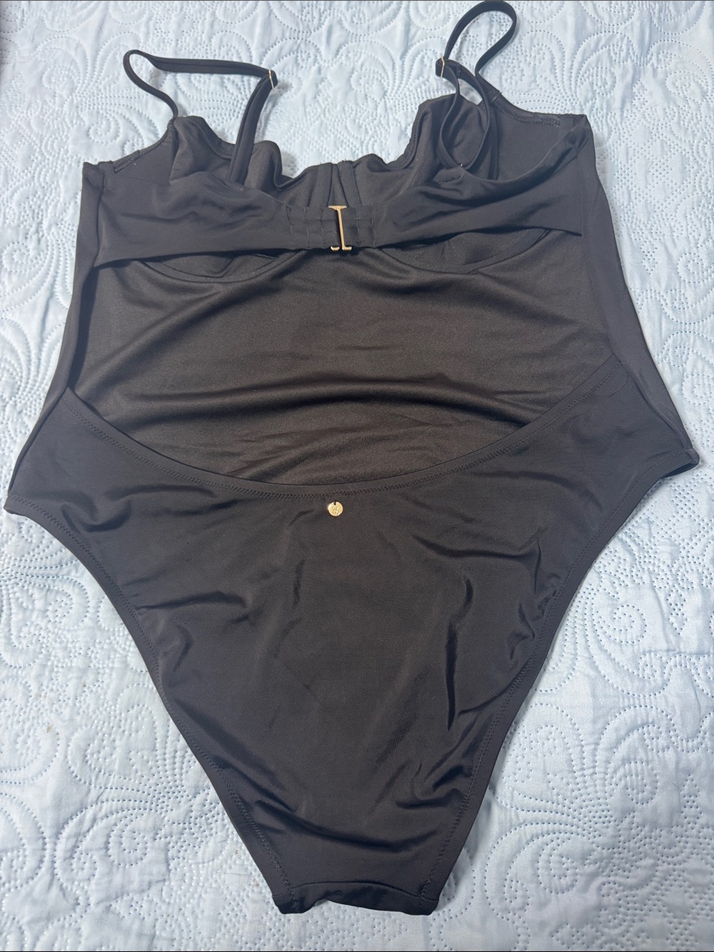 Victoria's Secret Black One-Piece Swimsuit with Underwire A65 - Picture 3 of 10